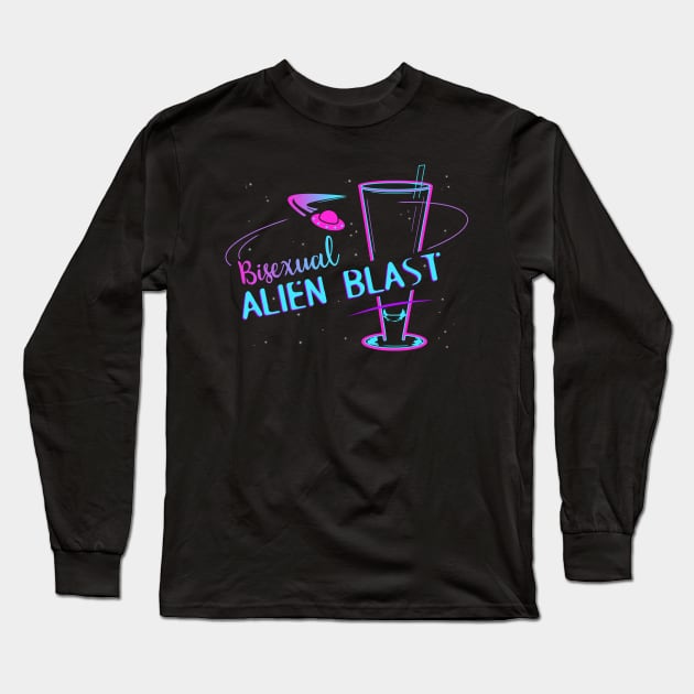 Bisexual Alien Blast Long Sleeve T-Shirt by mint_tees